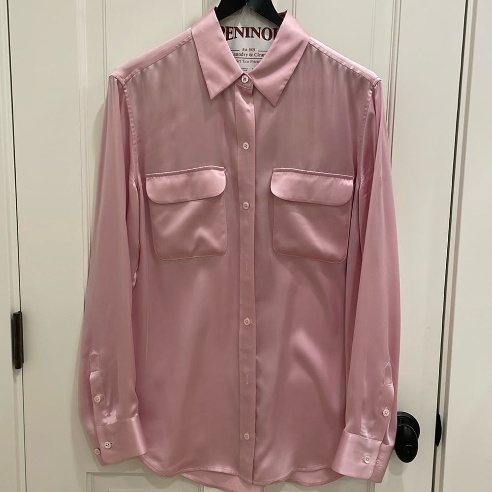Equipment silk blouse size Medium